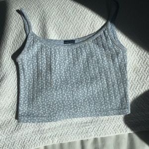 Blue floral Brandy Melville tank